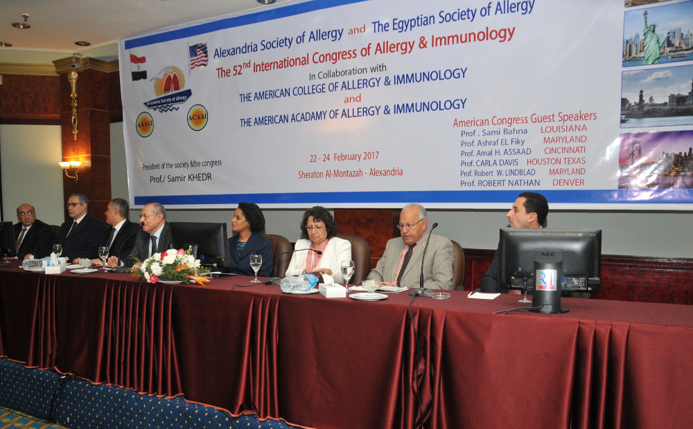 Drs. Assa'ad and Bahna at the opening ceremony of the International Congress of Allergy & Immunology