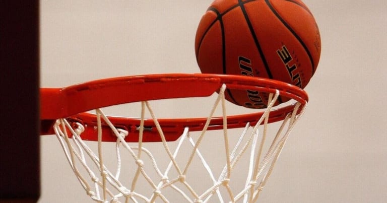 basketball into hoop