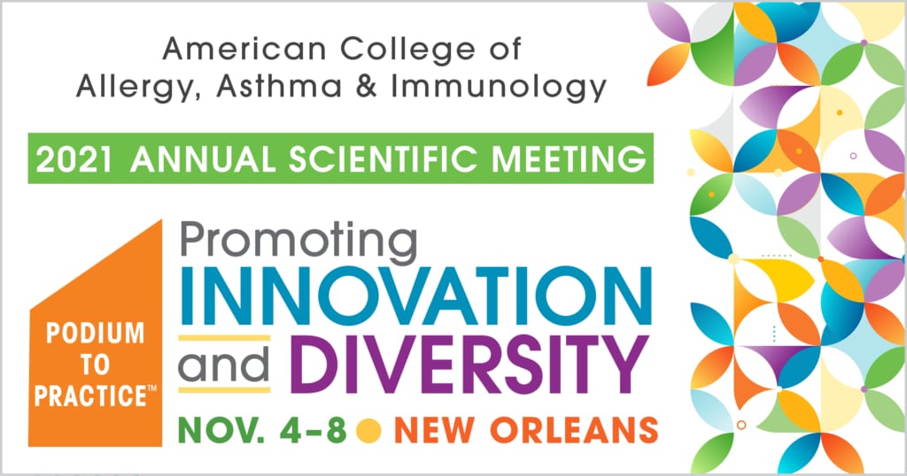 ACAAI 2021 Annual Scientific Meeting registration opens soon ACAAI Member